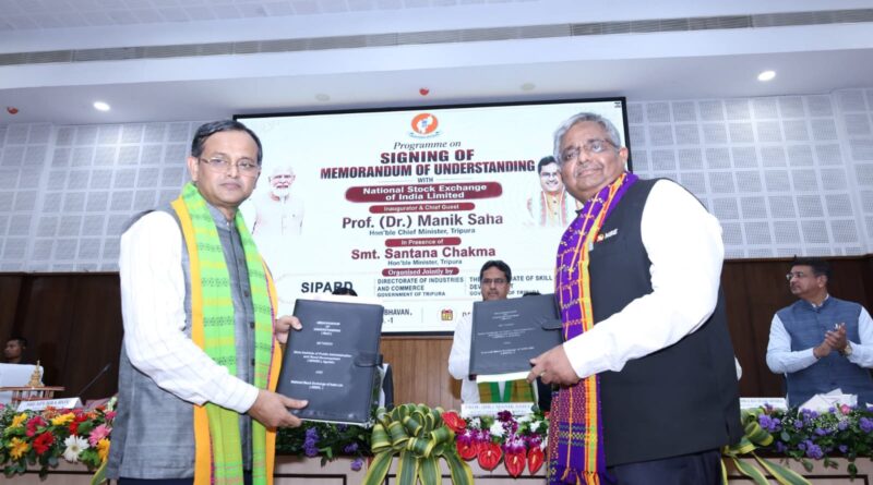 এনএসই-র সঙ্গে ত্রিপুরা সরকারের ঐতিহাসিক চুক্তি, আর্থিক সচেতনতা ও শিল্পোন্নয়নে নতুন দিগন্ত : মুখ্যমন্ত্রী